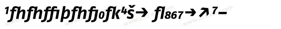 BookwomanExp LightSH字体转换
